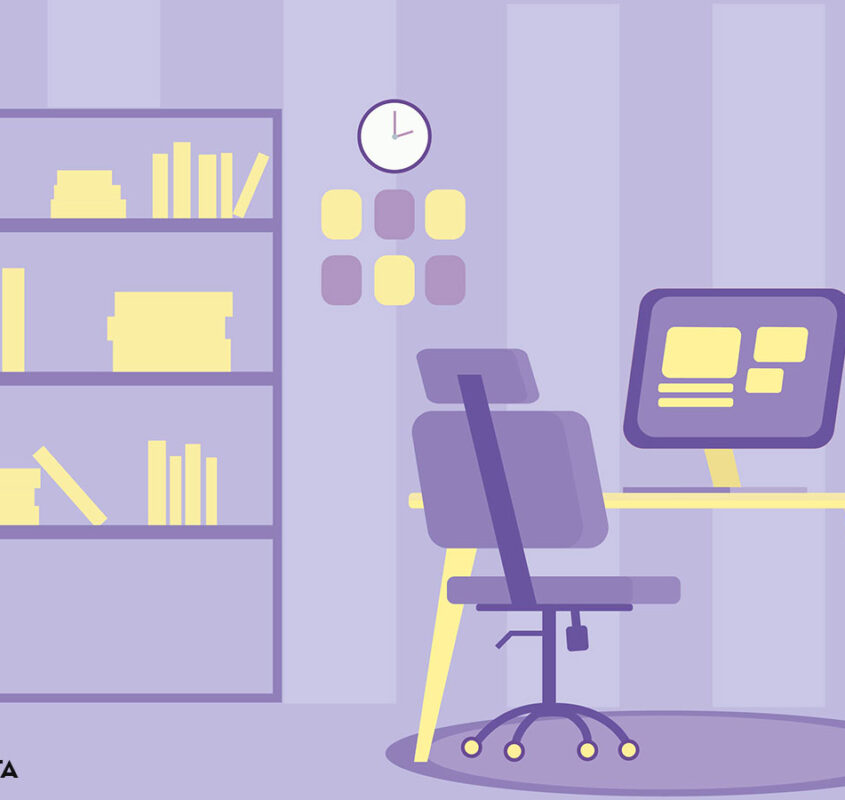 Business office concept illustration by Maya Minasyan