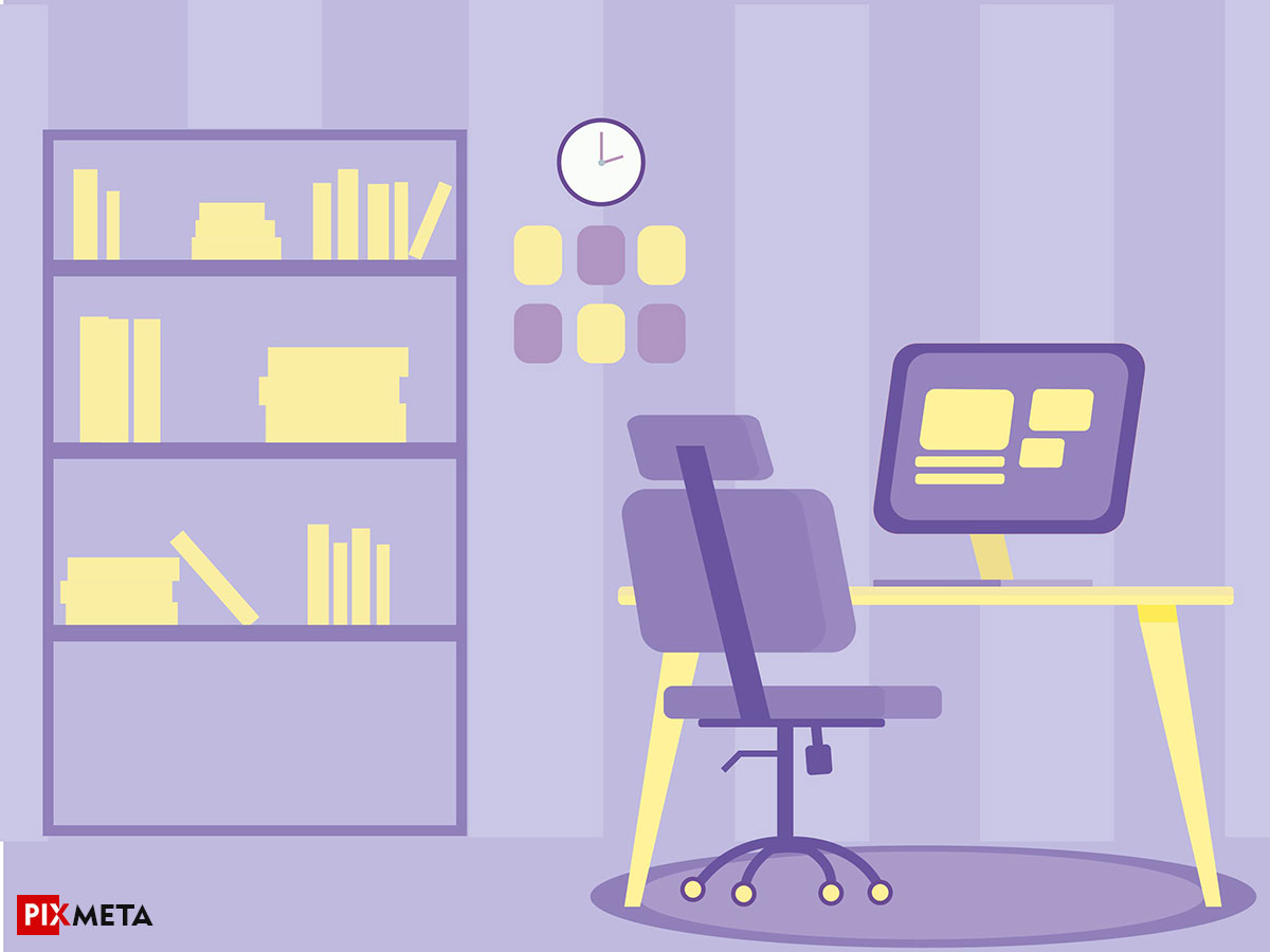 Business office concept illustration by Maya Minasyan