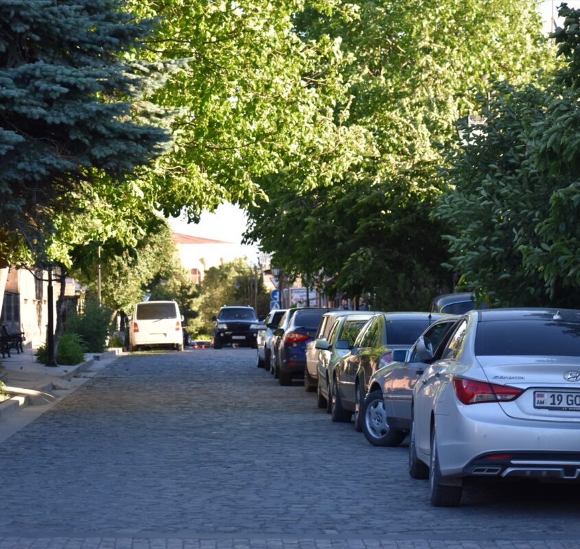 A beautiful street in Gyumri