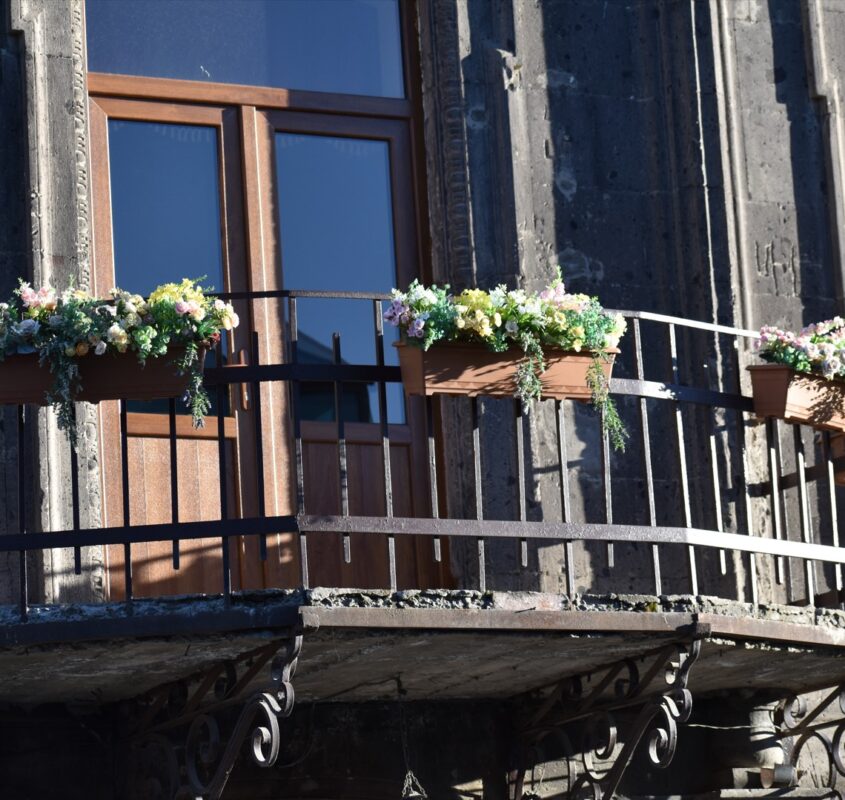 The most famous balcony in Gyumri